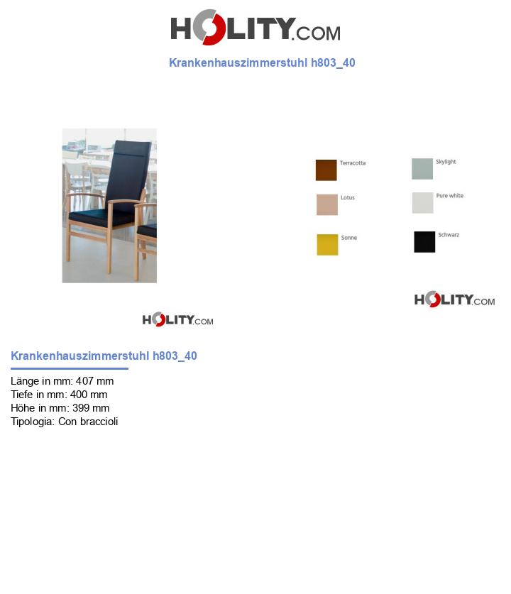 Krankenhauszimmerstuhl h803_40