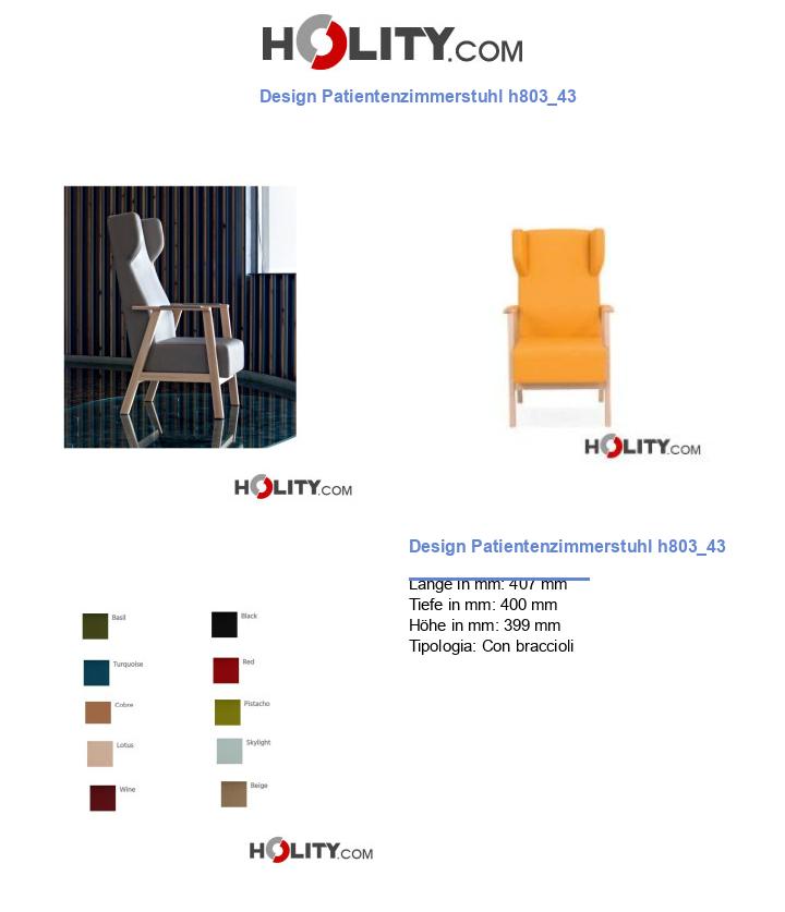 Design Patientenzimmerstuhl h803_43