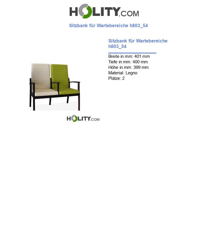 Sitzbank für Wartebereiche h803_54