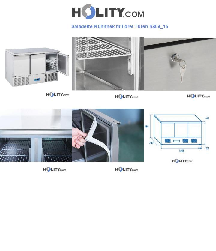 Saladette-Kühlthek mit drei Türen h804_15