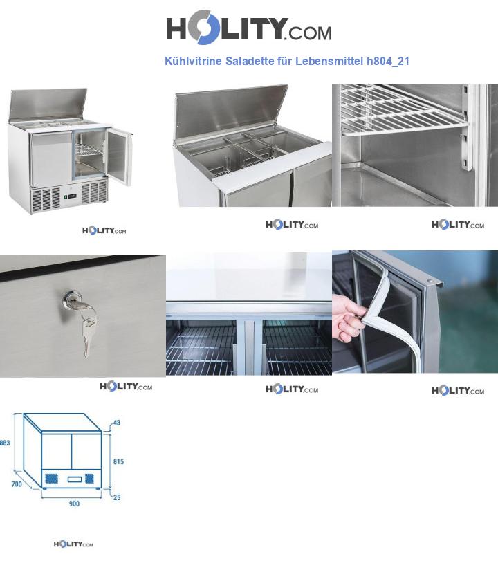 Kühlvitrine Saladette für Lebensmittel h804_21