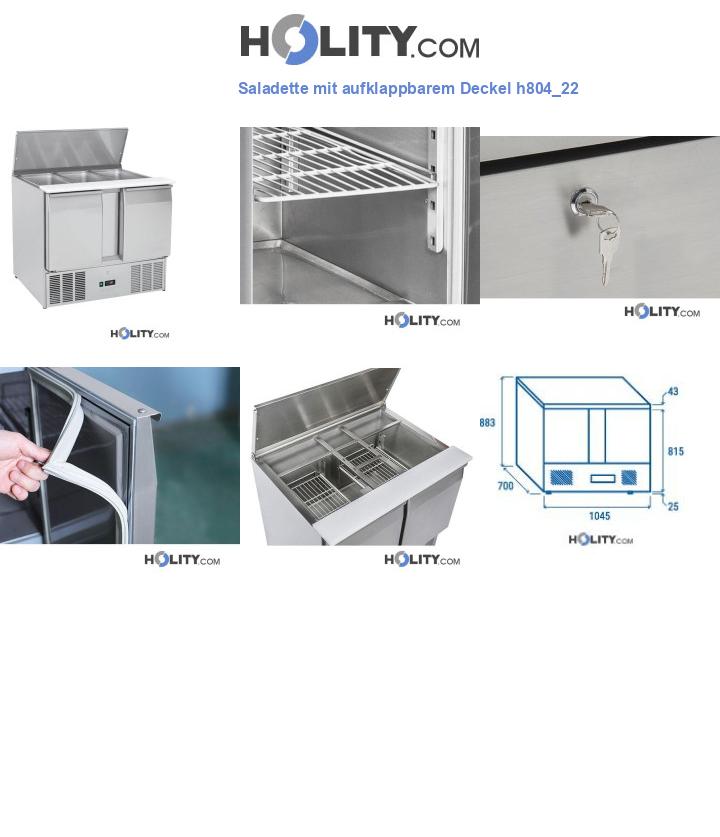 Saladette mit aufklappbarem Deckel h804_22