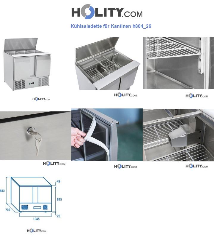 Kühlsaladette für Kantinen h804_26