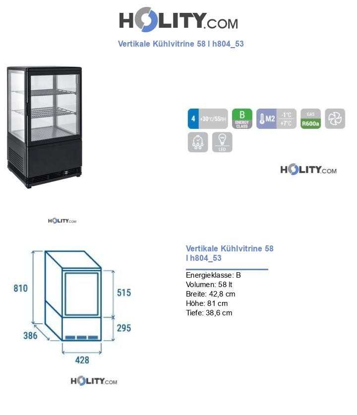 Vertikale Kühlvitrine 58 l h804_53