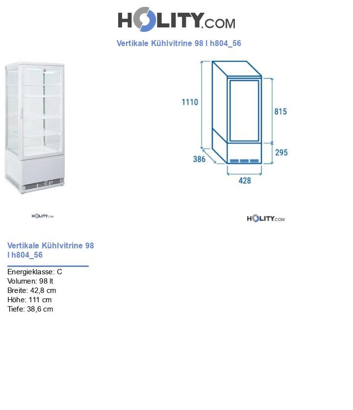 Vertikale Kühlvitrine 98 l h804_56