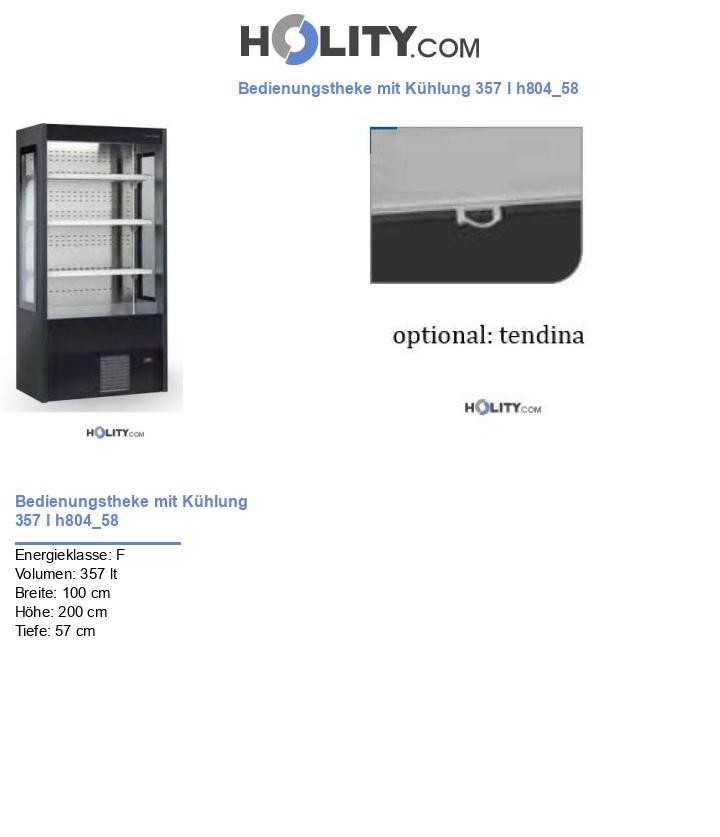 Bedienungstheke mit Kühlung 357 l h804_58