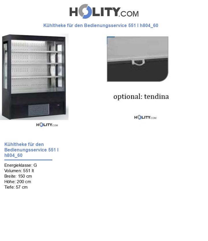 Kühltheke für den Bedienungsservice 551 l h804_60