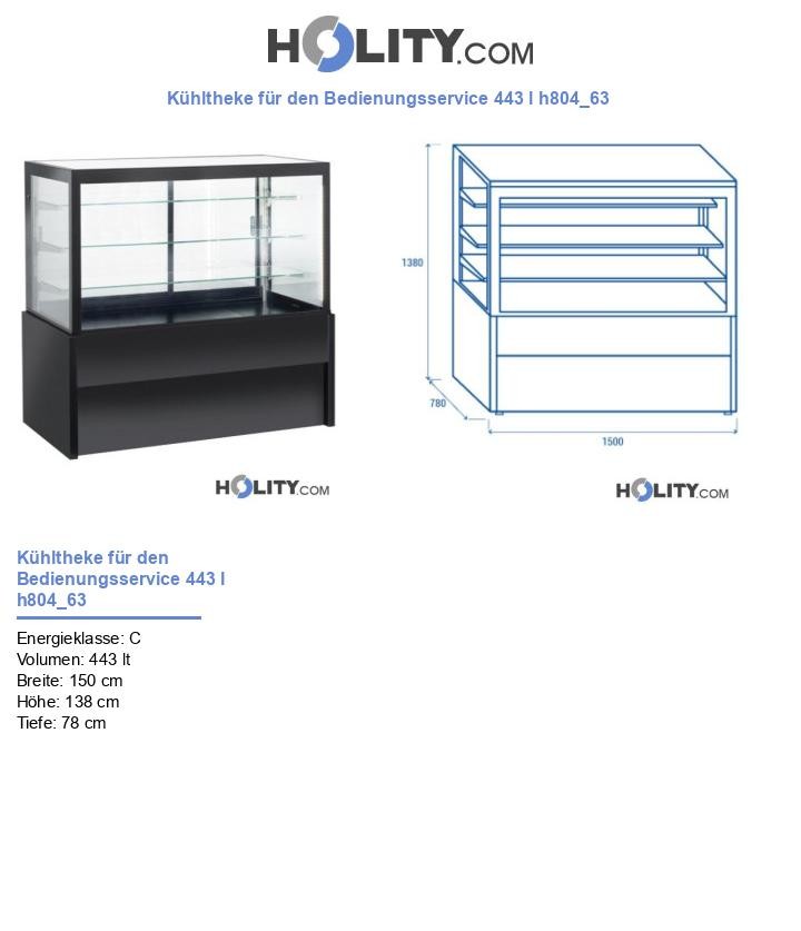 Kühltheke für den Bedienungsservice 443 l h804_63