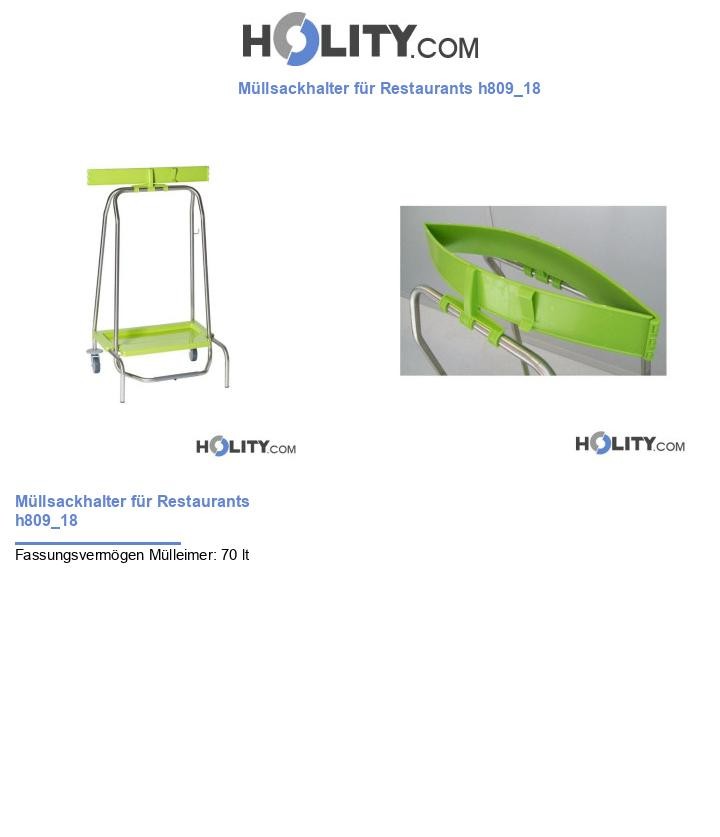 Müllsackhalter für Restaurants h809_18