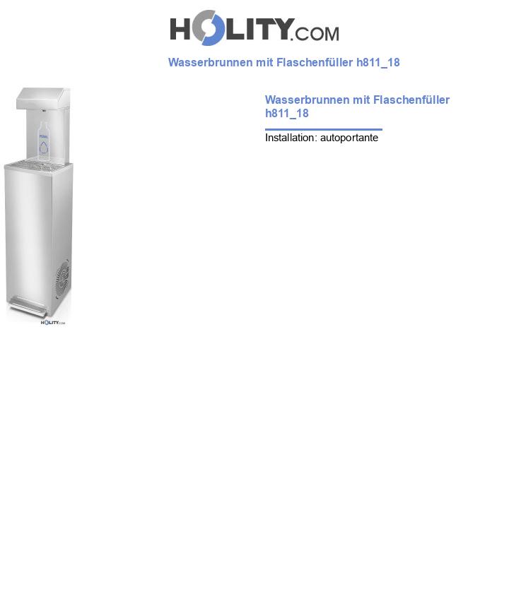 Wasserbrunnen mit Flaschenfüller h811_18