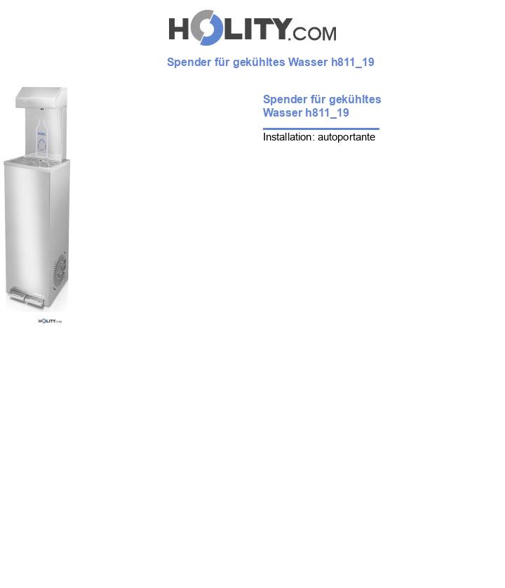 Spender für gekühltes Wasser h811_19