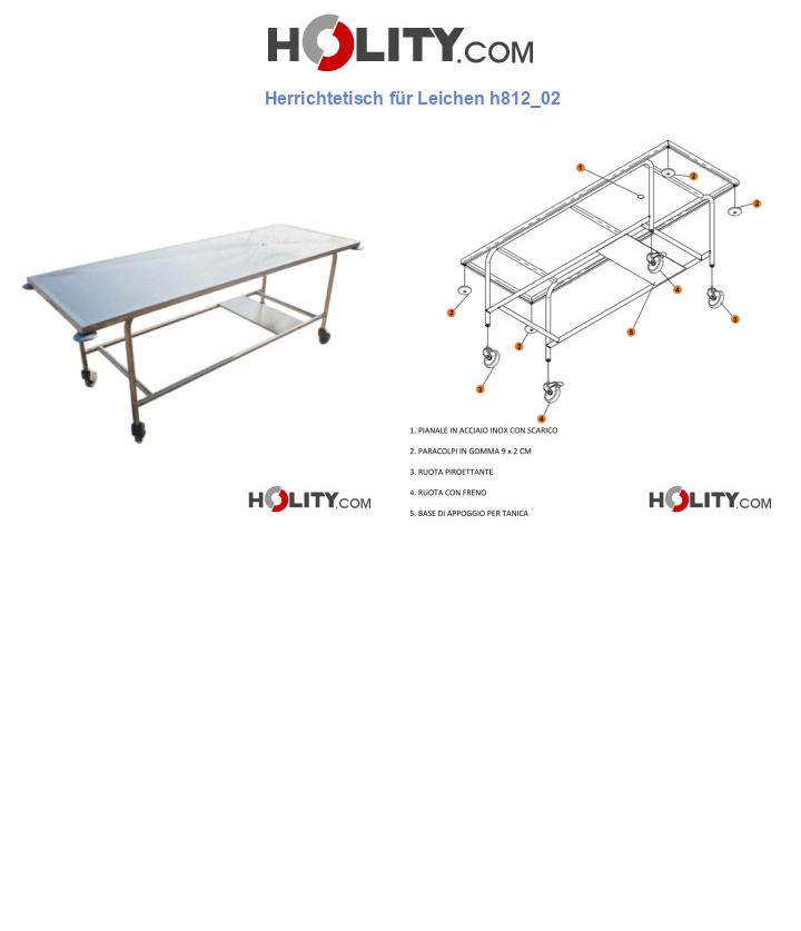 Herrichtetisch für Leichen h812_02