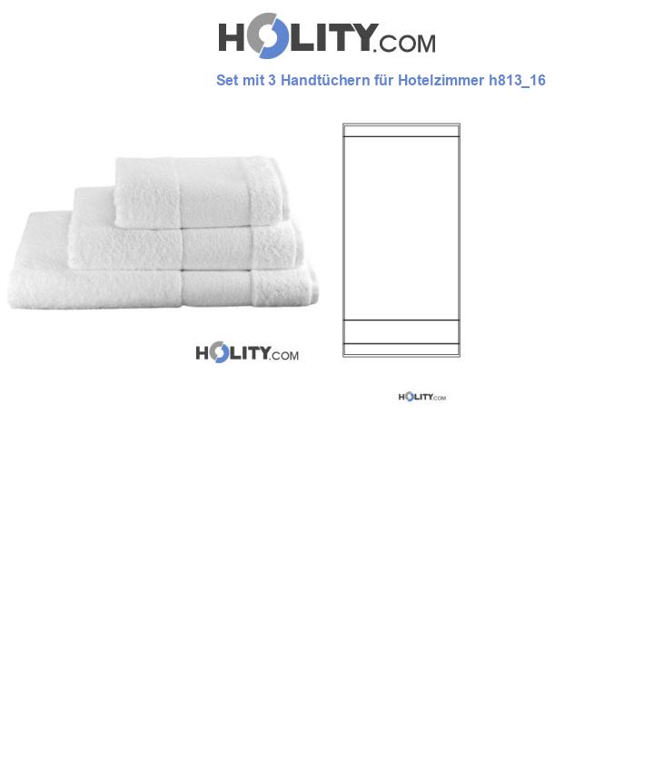 Set mit 3 Handtüchern für Hotelzimmer h813_16