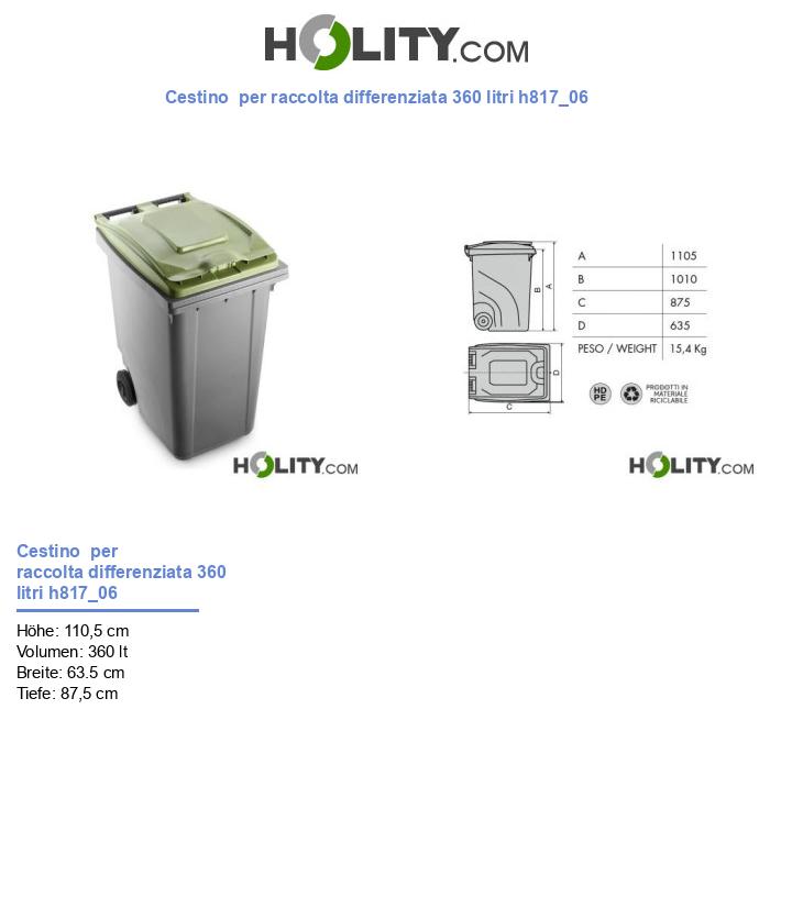 Abfalltonne 360 Liter h817_06