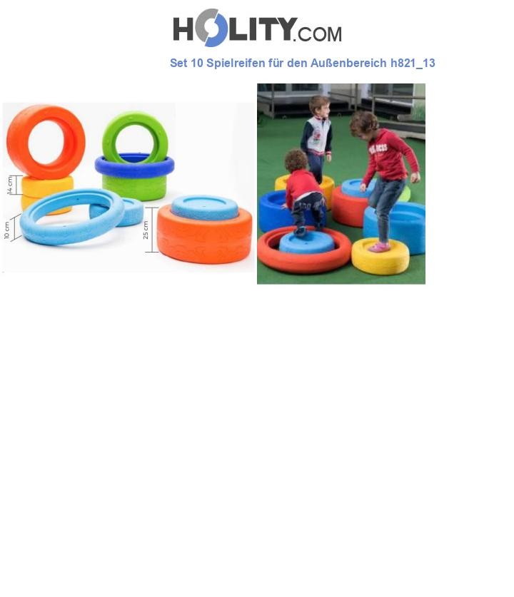 Set 10 Spielreifen für den Außenbereich h821_13