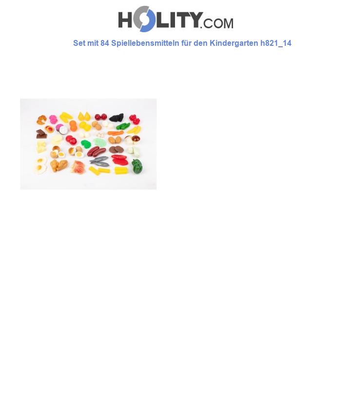 Set mit 84 Spiellebensmitteln für den Kindergarten h821_14
