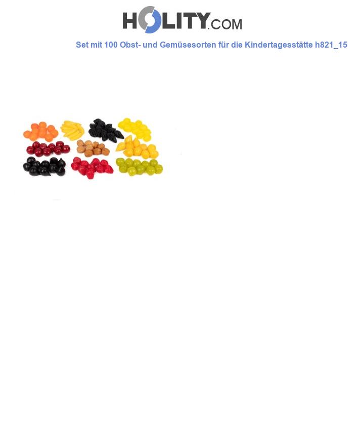 Set mit 100 Obst- und Gemüsesorten für die Kindertagesstätte h821_15