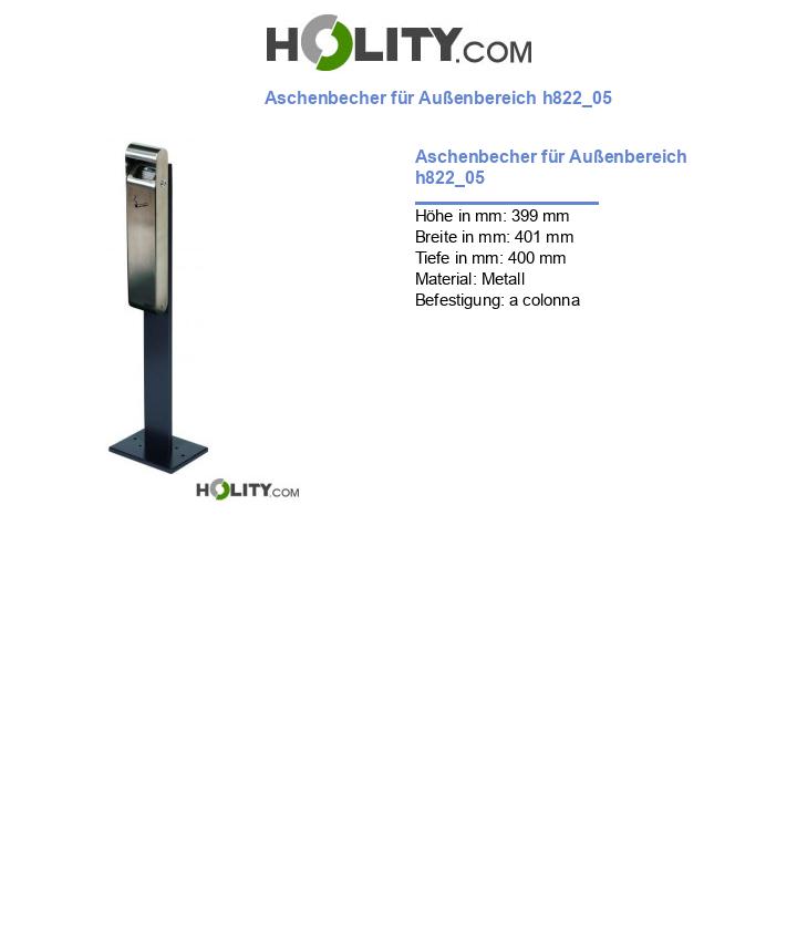 Aschenbecher für Außenbereich h822_05