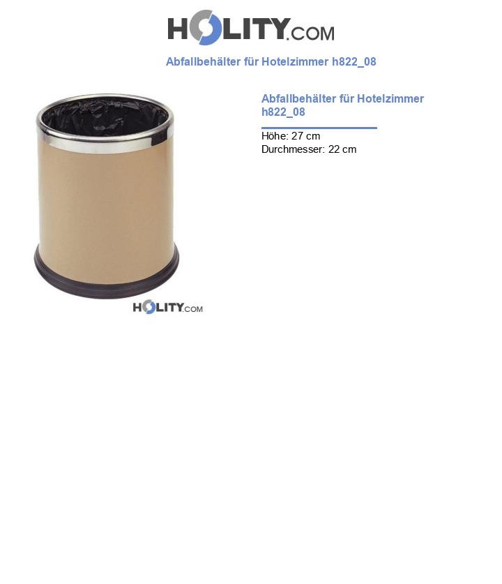 Abfallbehälter für Hotelzimmer h822_08