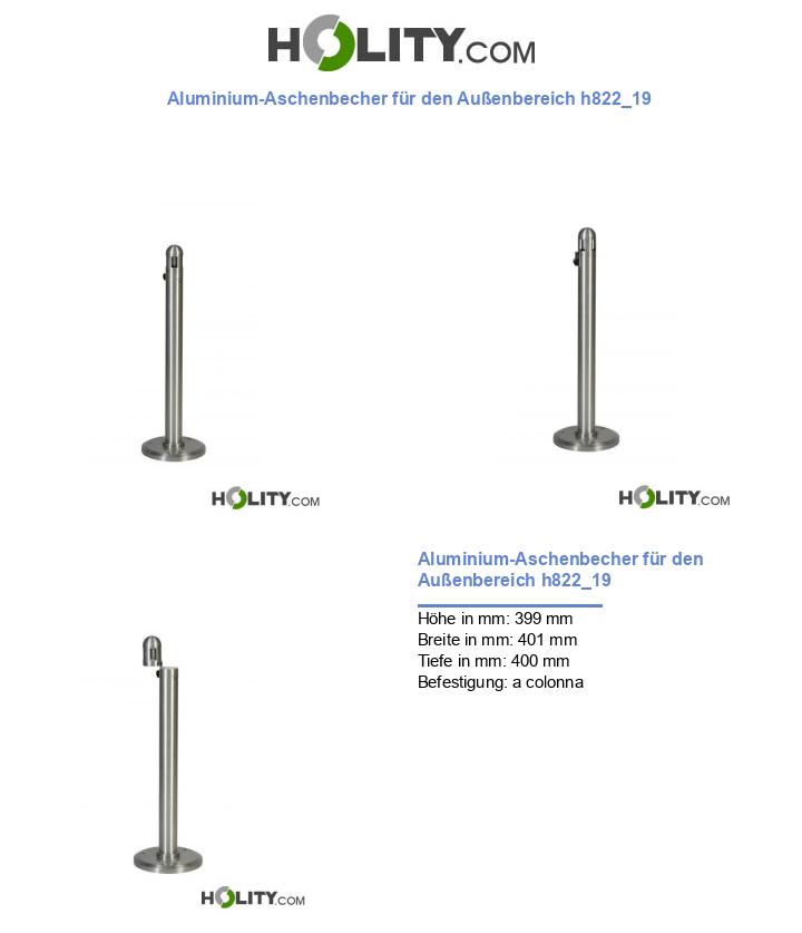 Aluminium-Aschenbecher für den Außenbereich h822_19