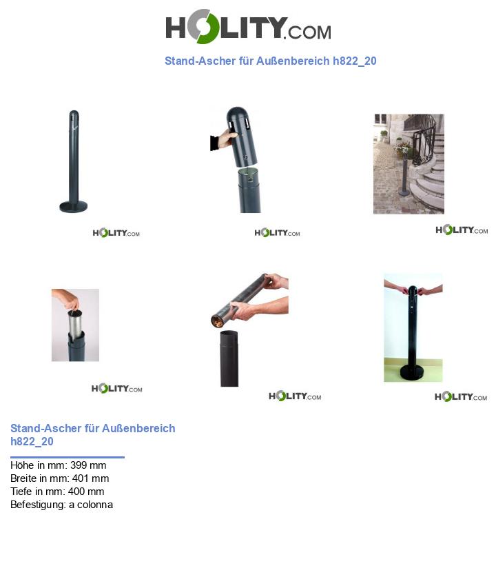 Stand-Ascher für Außenbereich h822_20
