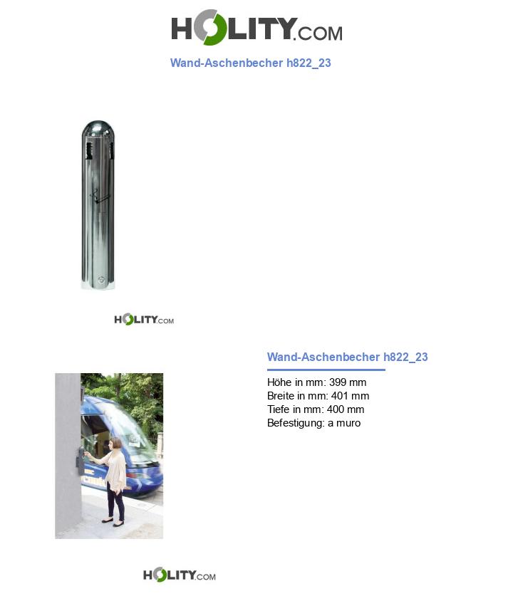 Wand-Aschenbecher h822_23