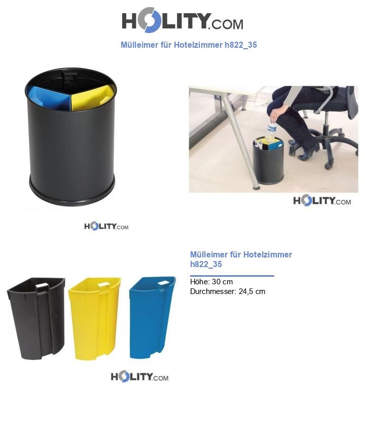 Mülleimer für Hotelzimmer h822_35