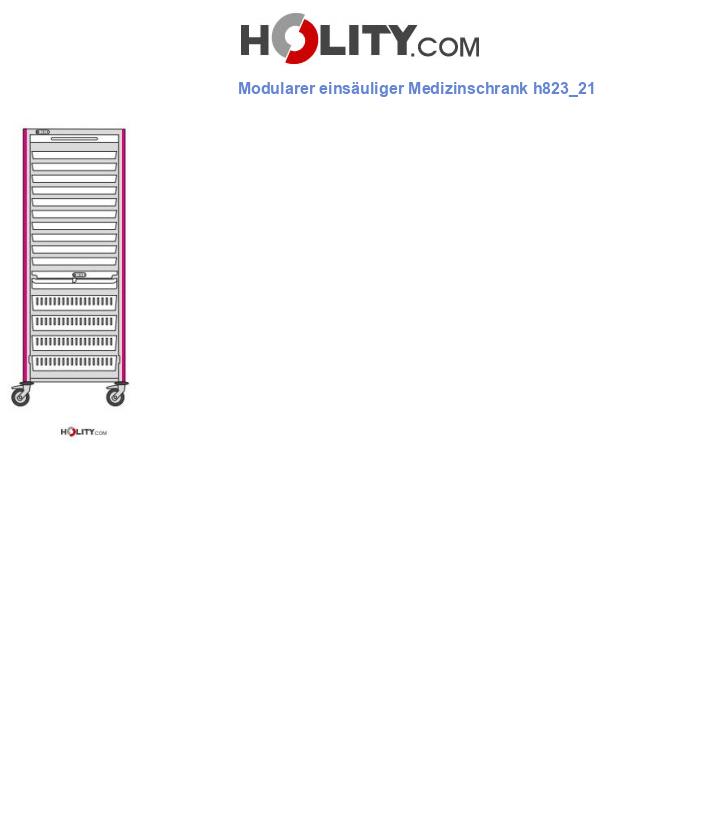Modularer einsäuliger Medizinschrank h823_21