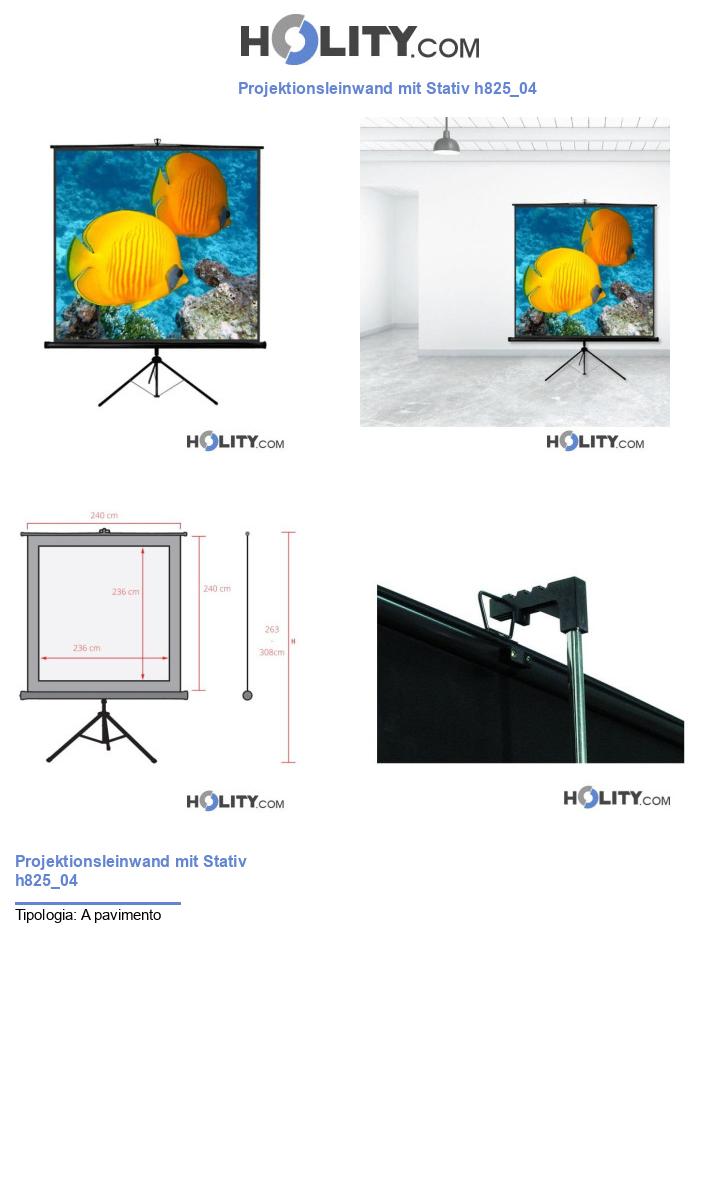 Projektionsleinwand mit Stativ h825_04