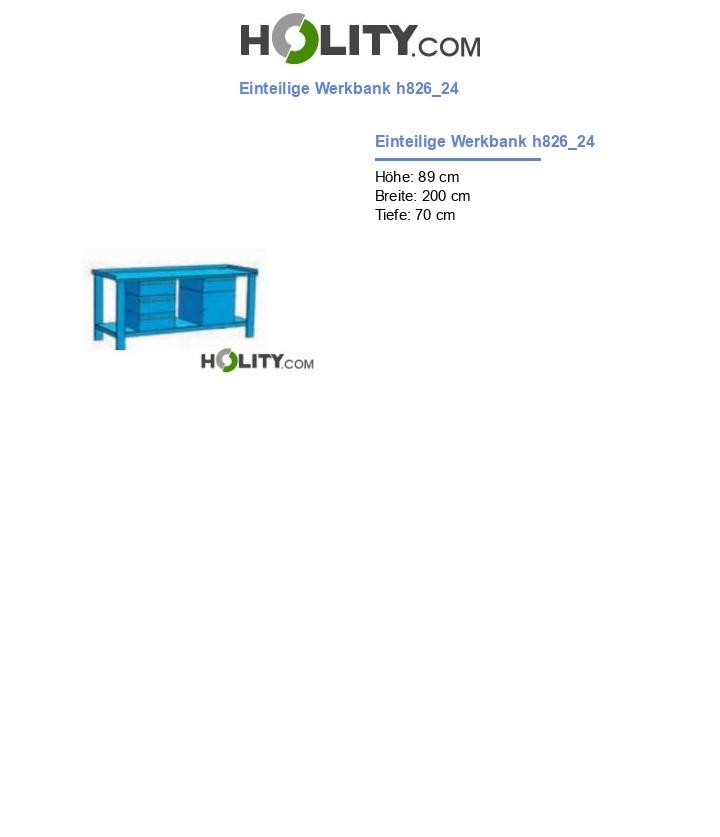 Einteilige Werkbank h826_24