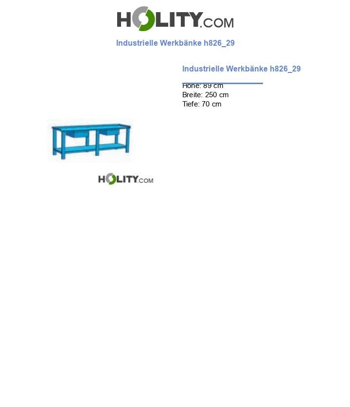 Industrielle Werkbänke h826_29