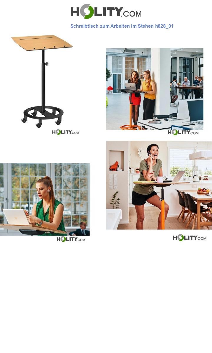Schreibtisch zum Arbeiten im Stehen h828_01
