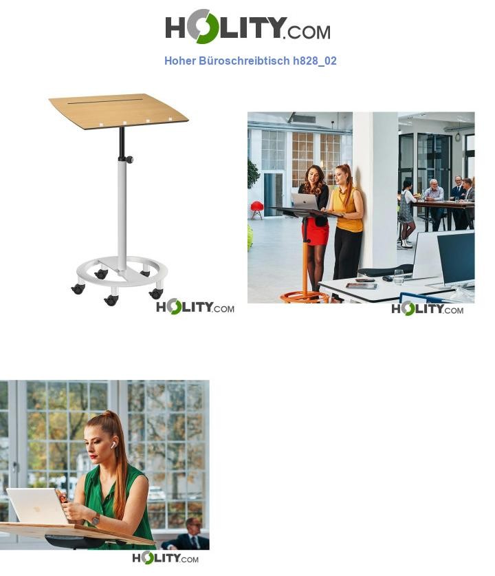 Hoher Büroschreibtisch h828_02