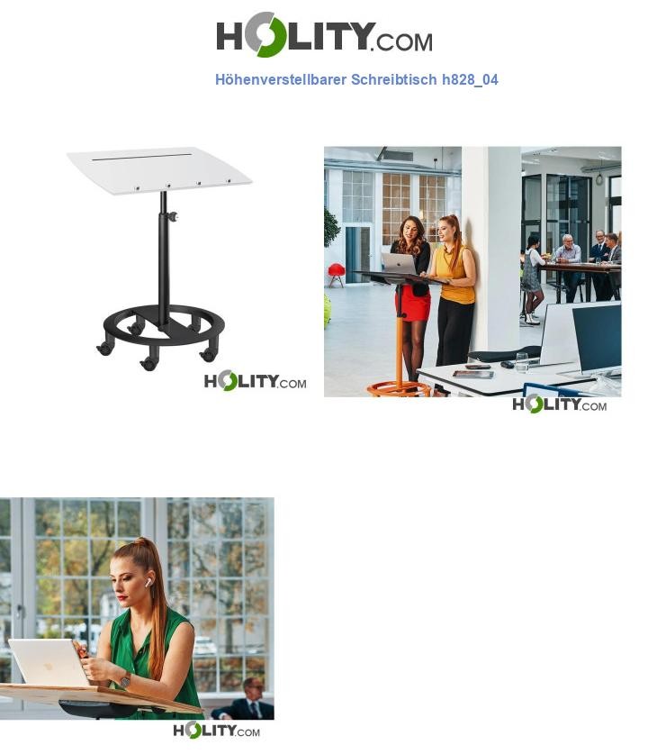 Höhenverstellbarer Schreibtisch h828_04