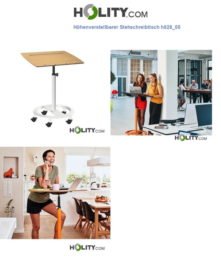 Höhenverstellbarer Stehschreibtisch h828_05