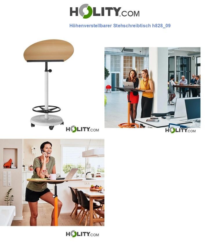 Höhenverstellbarer Stehschreibtisch h828_09