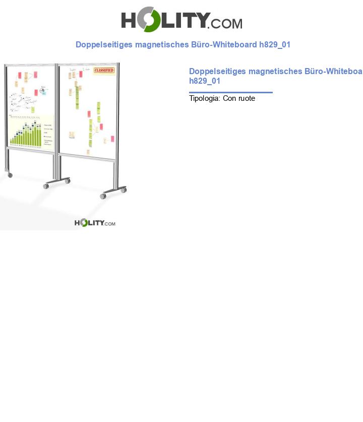 Doppelseitiges magnetisches Büro-Whiteboard h829_01