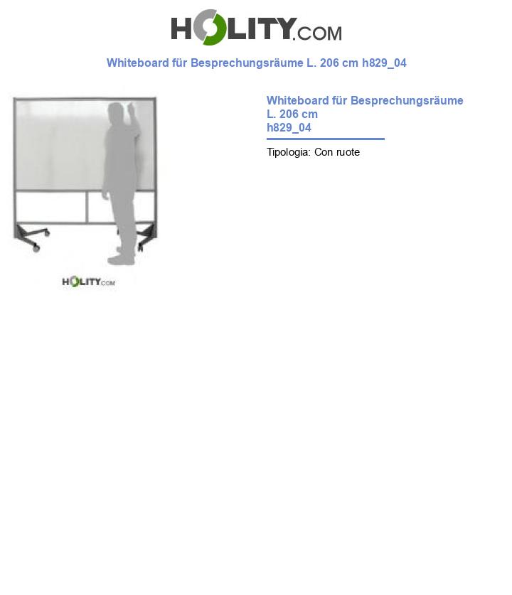 Whiteboard für Besprechungsräume L. 206 cm h829_04