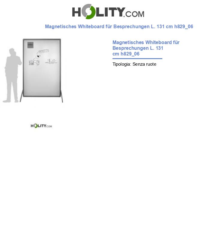 Magnetisches Whiteboard für Besprechungen L. 131 cm h829_06