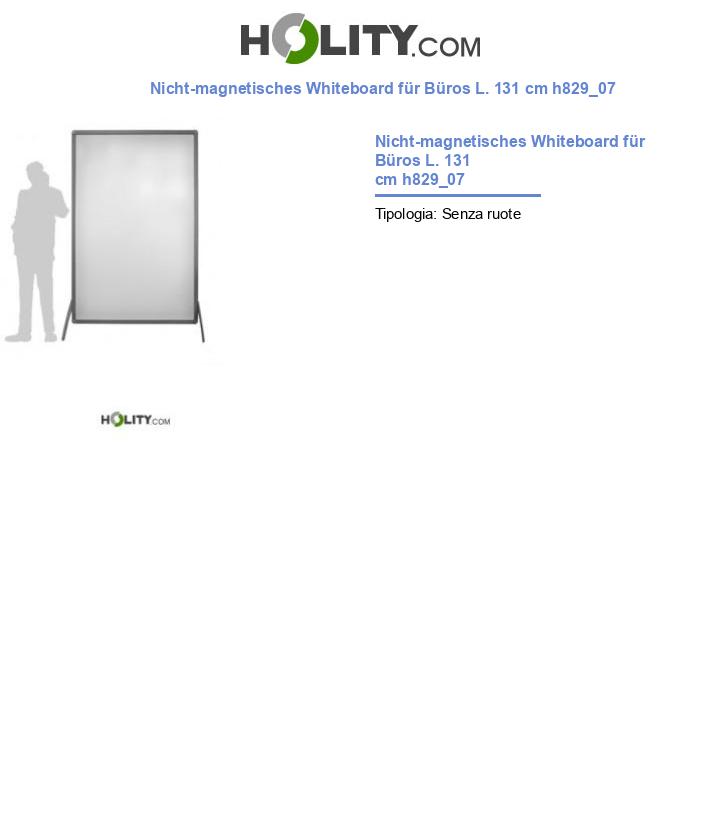 Nicht-magnetisches Whiteboard für Büros L. 131 cm h829_07