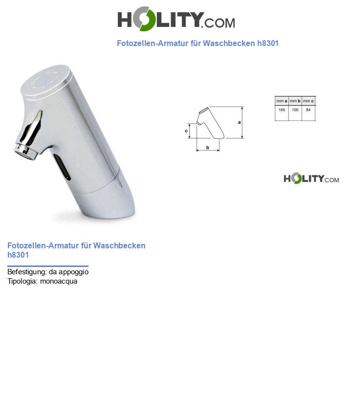 Fotozellen-Armatur für Waschbecken h8301