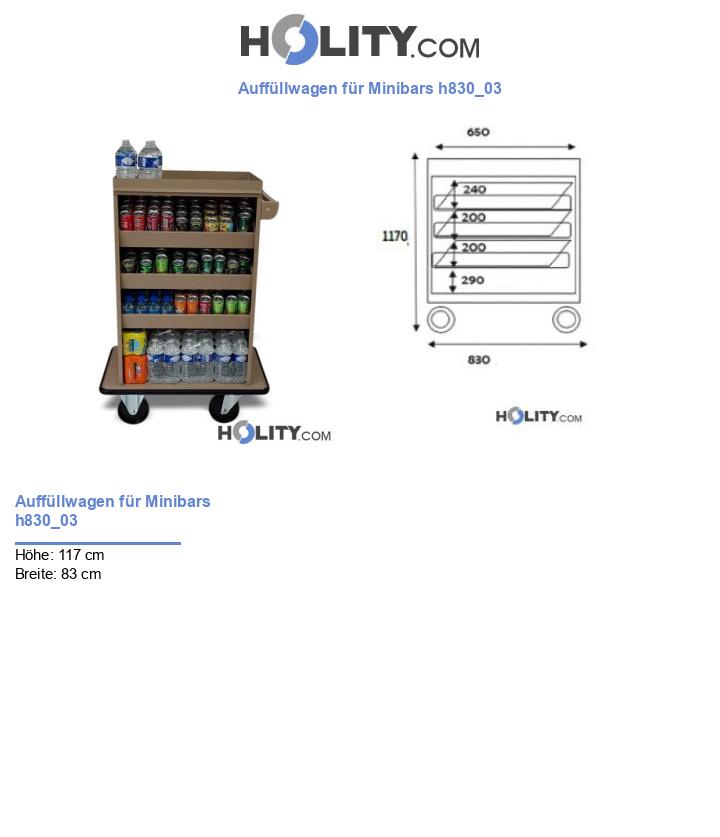 Auffüllwagen für Minibars h830_03