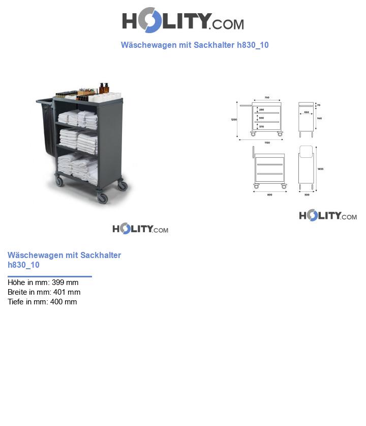 Wäschewagen mit Sackhalter h830_10