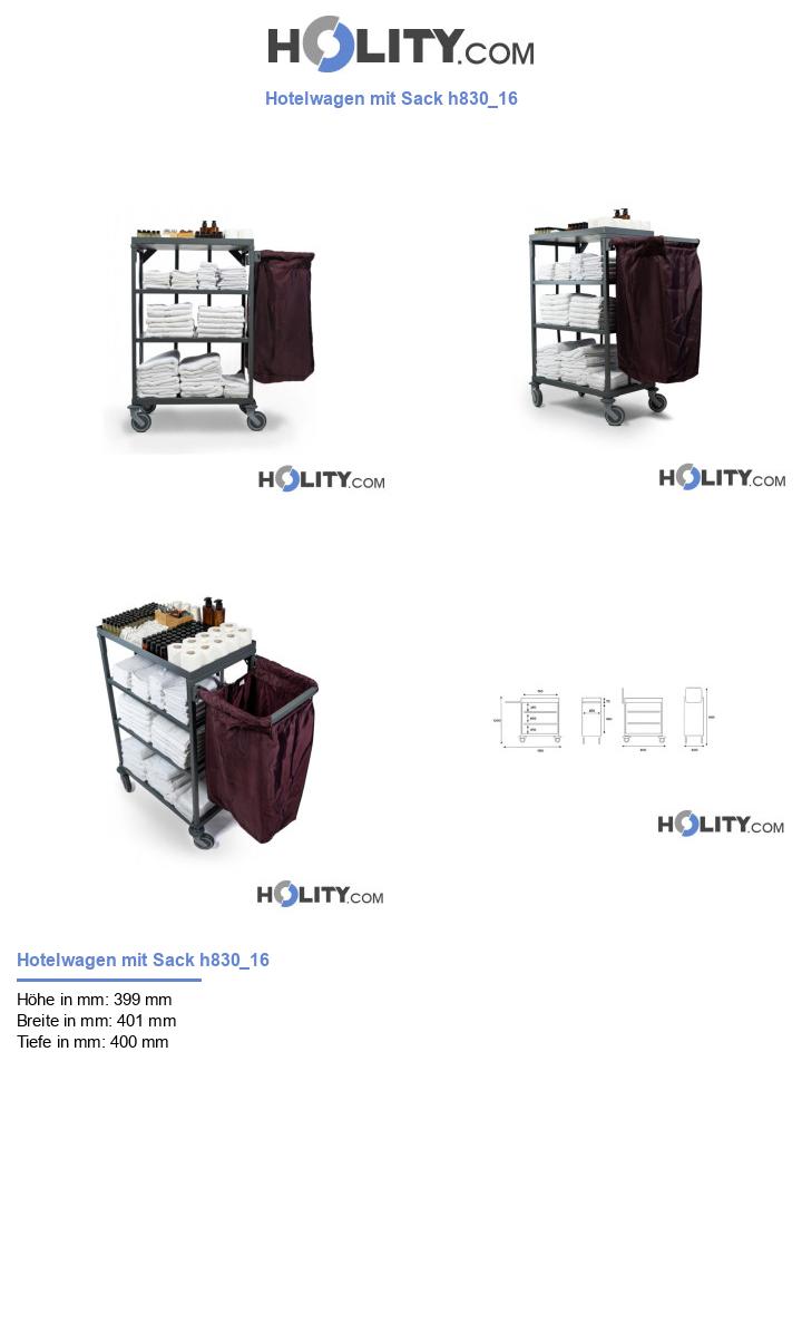 Hotelwagen mit Sack h830_16