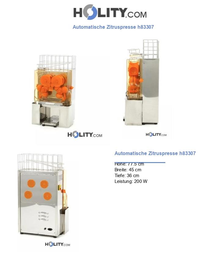 Automatische Zitruspresse h83307