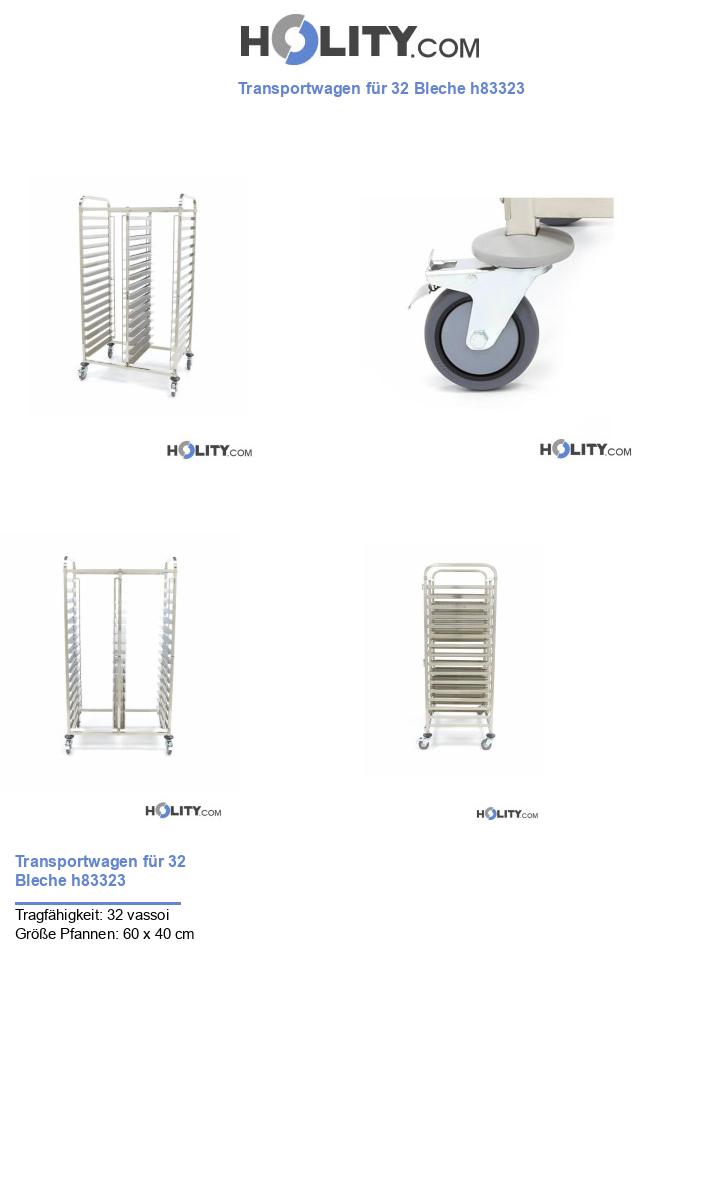 Transportwagen für 32 Bleche h83323