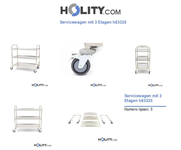 Servicewagen mit 3 Etagen h83325