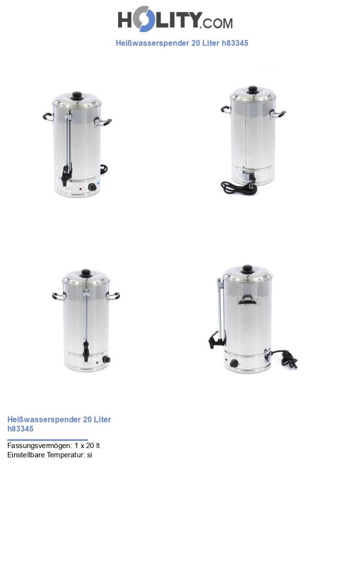 Heißwasserspender 20 Liter h83345