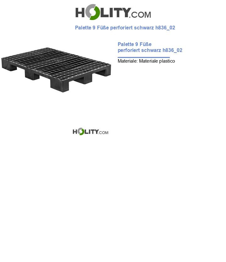 Palette 9 Füße perforiert schwarz h836_02