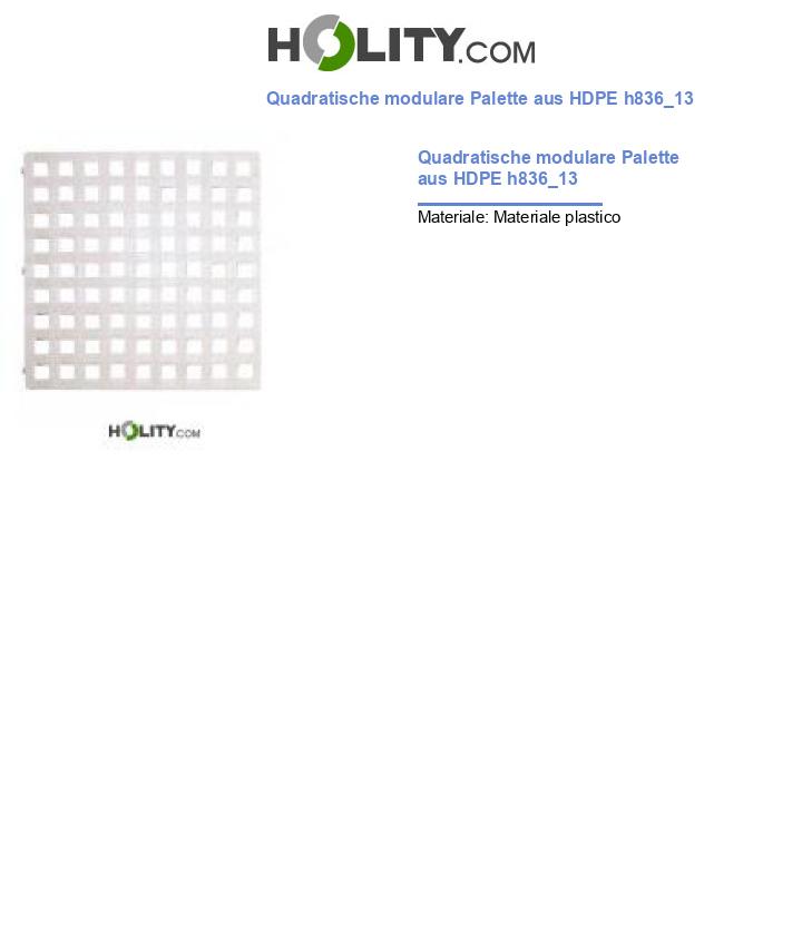 Quadratische modulare Palette aus HDPE h836_13